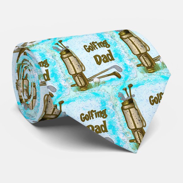 Corbata Golfing Golf Dad tie (Enrollado)