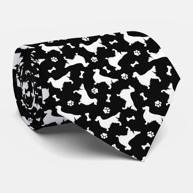 Corbata Gordon Setter Icon Pattern Cuello (Enrollado)