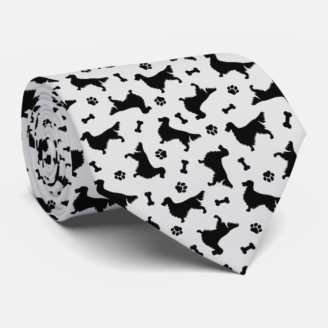 Corbata Gordon Setter Icon Pattern Cuello (Enrollado)