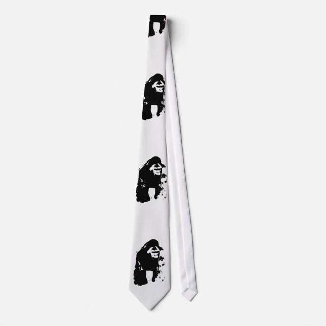 Corbata Gorila Pop Art Personalizados Ties (Anverso)