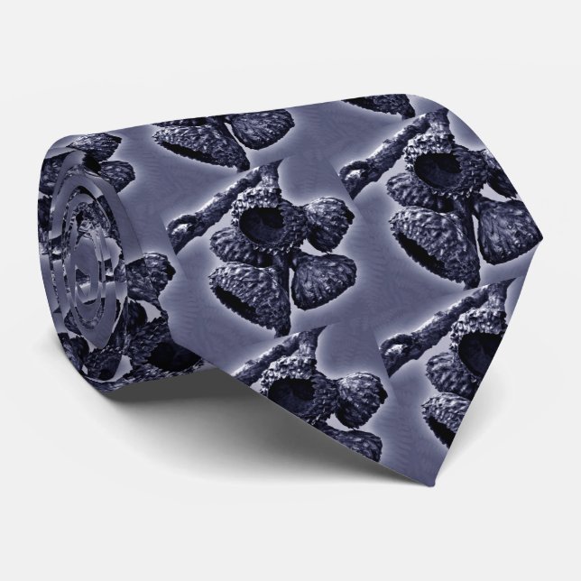 Corbata Gorra de bellota atada - Azul marino (Enrollado)