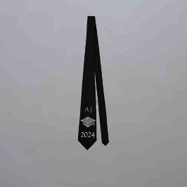 Corbata Gorra de graduación 2024 -monogramada