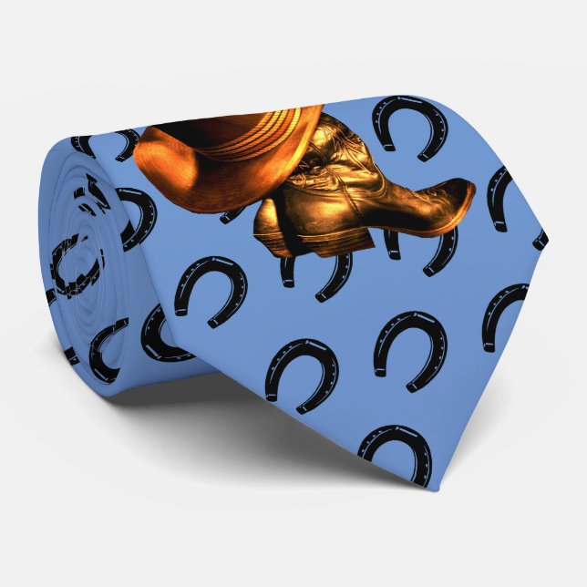 CORBATA GORRA Y BOOTES DE COWBOY (Enrollado)