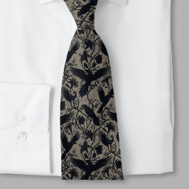 Corbata Gothic Raven Dark Academia Alternative Wedding
