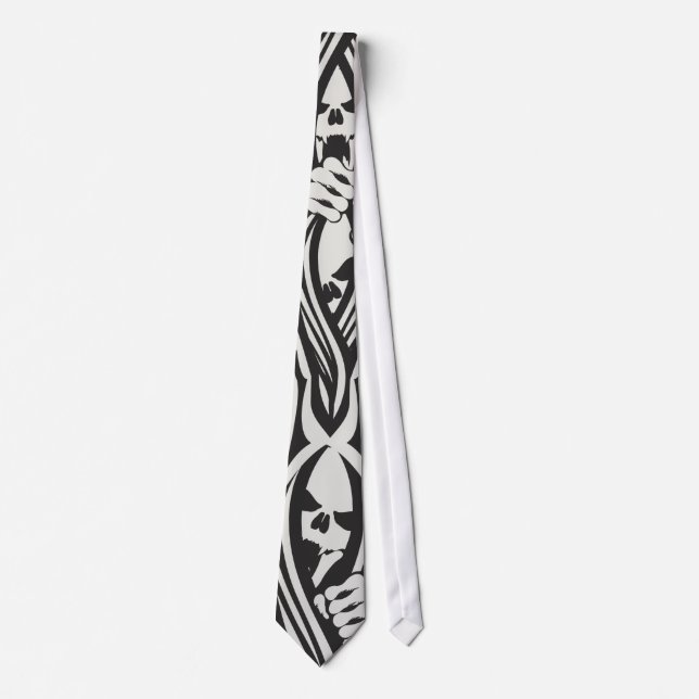 Corbata Gótico Skulls Tie (Anverso)
