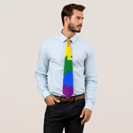 Corbata Gracioso Boho Resumen Bandera del Orgullo Gay Rain