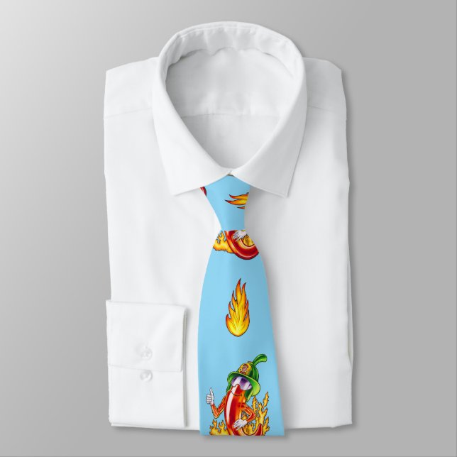 Corbata Gracioso bombero con orgullo Chili (Atado)
