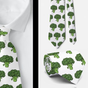 Corbata Gracioso Broccoli Vegetable Gag Gift Cuello De Cue