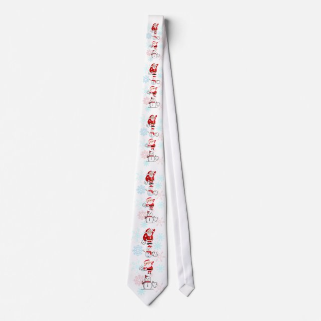 Corbata Gracioso Farting Santa y Snowman (Anverso)