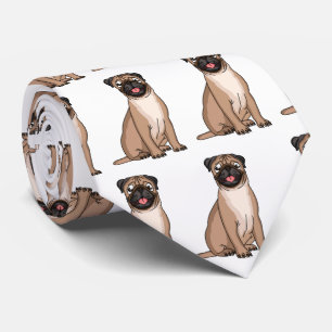 Corbata Gracioso ilustracion de personalizado de perro de