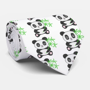 Corbata Gracioso panda de puntas cruzadas