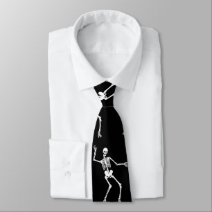 Corbata Gracioso patrón de esqueleto de miedo Feliz Hallow