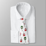 Corbata Gracioso Retro Ski Lift Gondola Winter Skiter Whit<br><div class="desc">Regalo moderno sobre la temática del esquí para él y para ella. Patrón de ilustracion de góndola retro para esquiador. Esquí,  esquí,  esquí,  snowboard,  snowboard,  decoración de casa temática y regalos.</div>