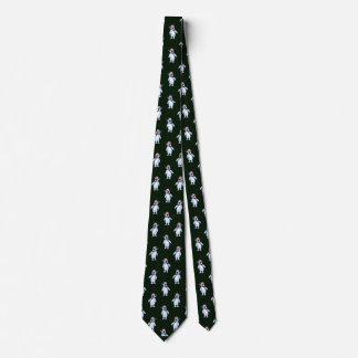 Corbata Gracioso y oscuro pingüino verde para los amantes