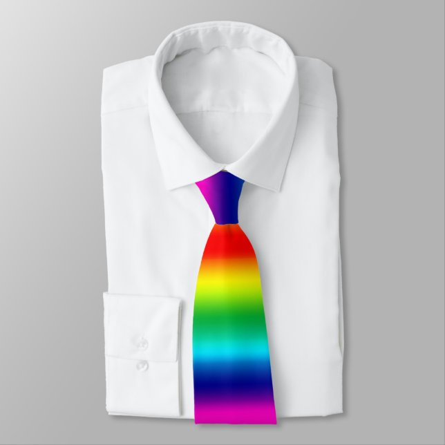Corbata Gradiente arcoiris. (Atado)