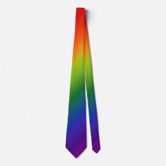 Corbata Gradiente de arco iris tachado