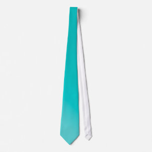 Corbata Gradiente de color teal de pavo real de PixDezines
