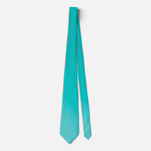Corbata Gradiente de color teal de pavo real de PixDezines