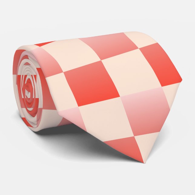 Corbata Gradiente de gradiente de barrido de coral control (Enrollado)