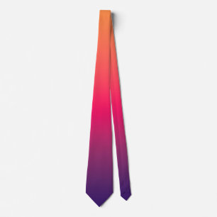 Corbata Gradiente de Naranja Rosa Púrpura