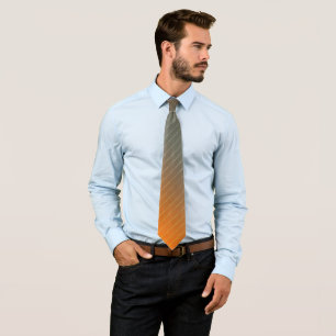 Corbata Gradiente naranja marrón, gris y oxidado.