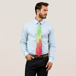 Corbata Gradiente Ondulado