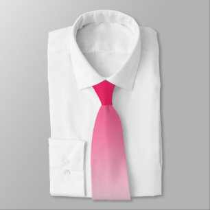 Corbata Gradiente rojo y blanco de verano brillante oscuro