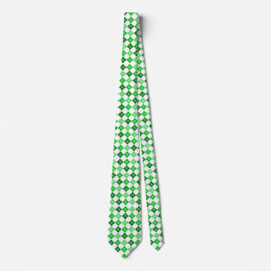 Corbata Grados de Personalizado Green Argyle