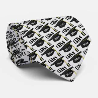 Corbata Graduación Clase Cap De Diseño Personalizado