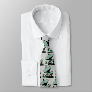 Corbata Gráfico de antena parabólica retro