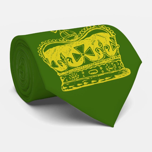 Corbata Gráfico de Corona Real (Enrollado)
