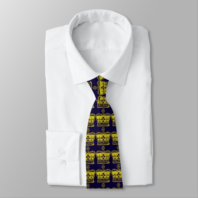 Corbata Gráfico de Corona Real (Atado)