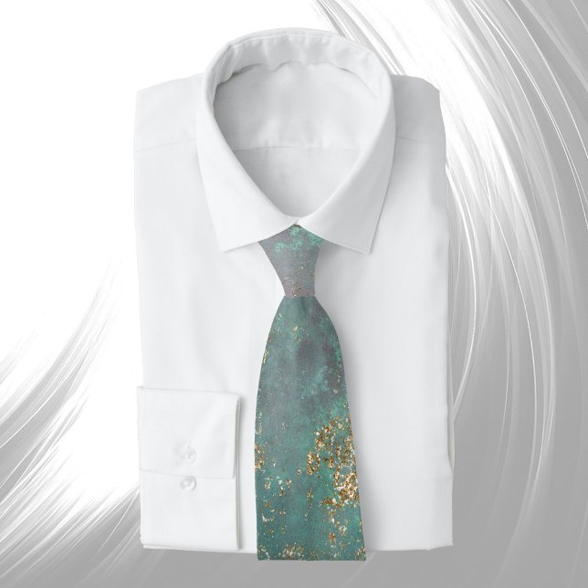 Corbata Gráfico de oro de Shabby Chic Green (Subido por el creador)