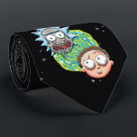 Corbata Gráfico del portal de la moral y de Rick de Pixelv<br><div class="desc">Rick y Morty se excitan por un portal verde.</div>