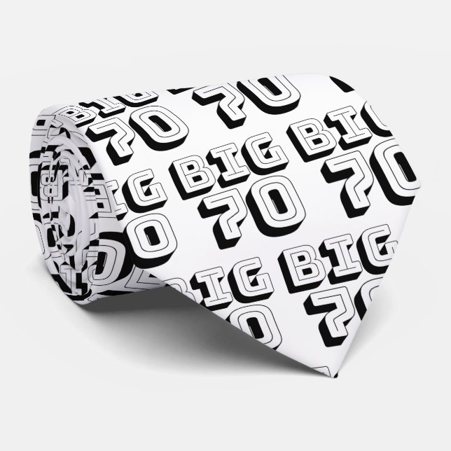 Corbata GRAN 70 septuagésimo cumpleaños 70 (Enrollado)