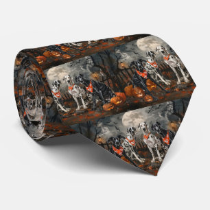 Corbata Gran Danés de Halloween Espeluznante