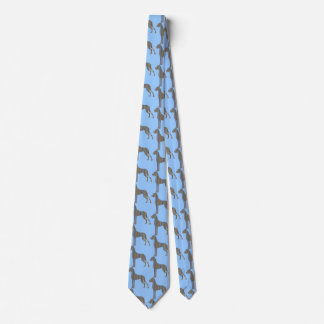 Corbata Gran Danés rayado de colores