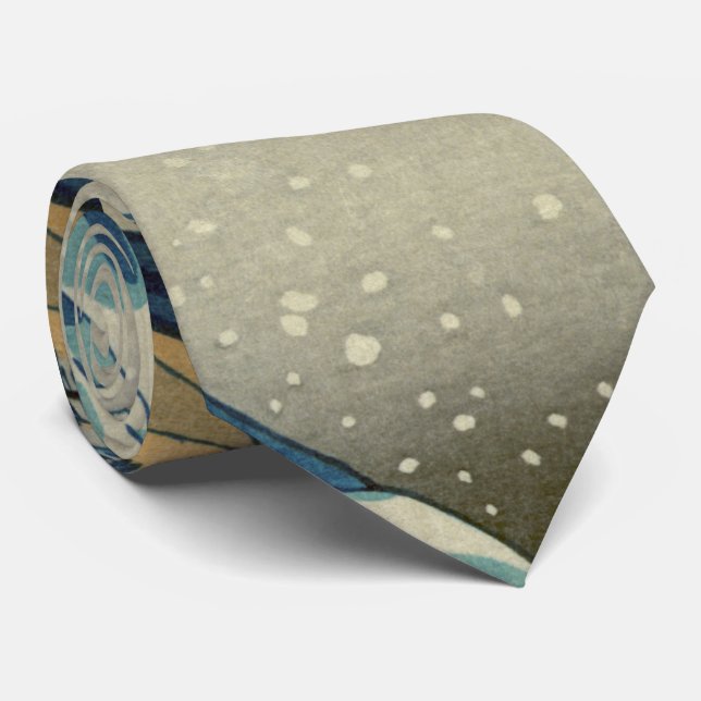 Corbata Gran onda japonesa de Kanagawa por Hokusai (Enrollado)