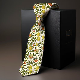Corbata Granadas Limones Frutas Amarillas de William Morri