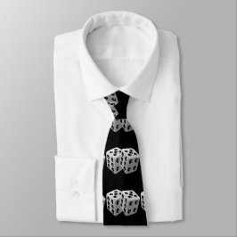 Corbata grande de los dados de los jugadores de