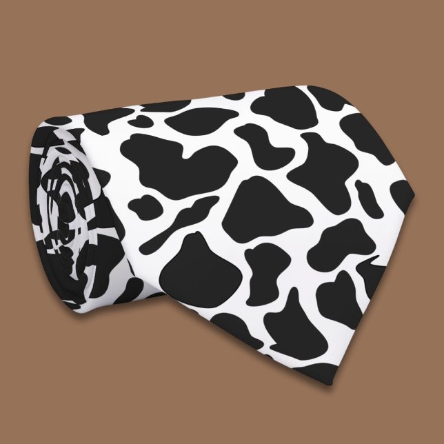 Corbata Granja de vaca blanca negra simple (Subido por el creador)