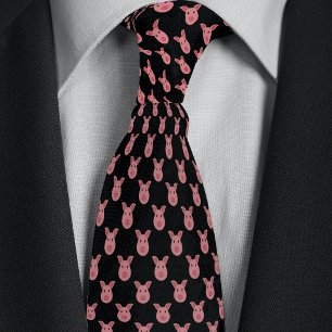 Corbata Granjeros de cerdo de Personalizado negra