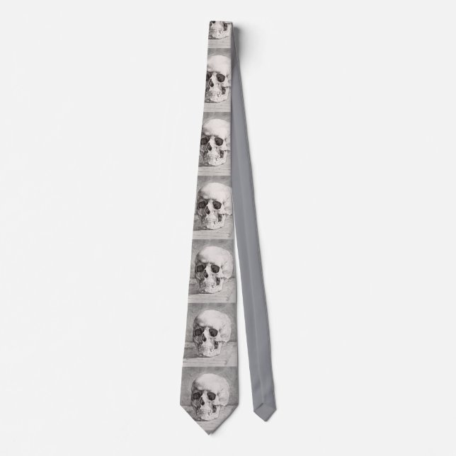 Corbata Graphic Skull Art: Minimalist & Bold Ink Design (Anverso)