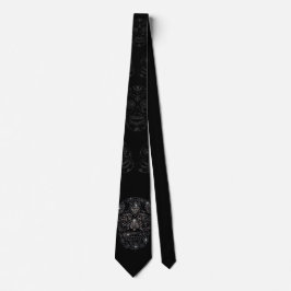 Corbata Gravata / Necktie - " diamonds skull"