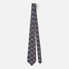 Corbata Gray Color Checkerboard