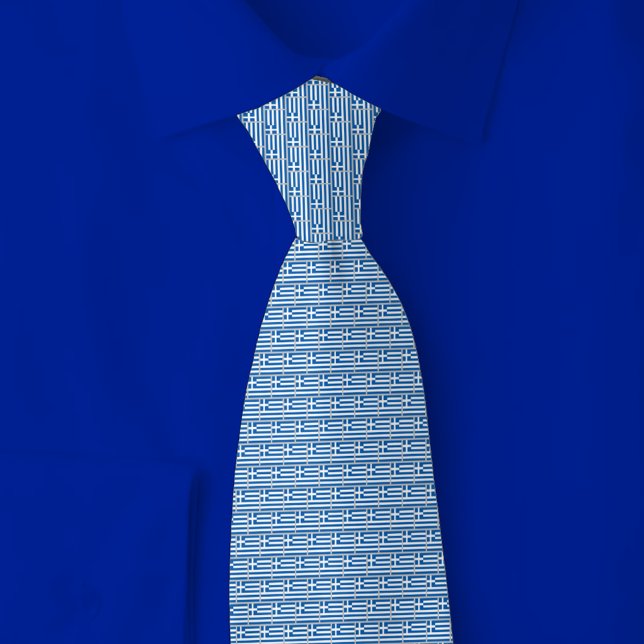 Corbata Greece Flag Brick Pattern (Subido por el creador)