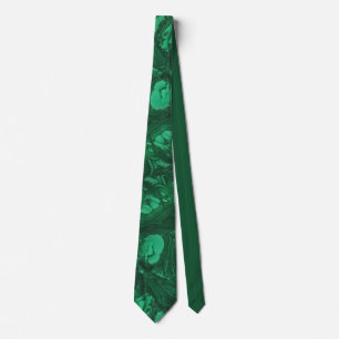 Corbata Green Abstract Bright Swirly Gemstone