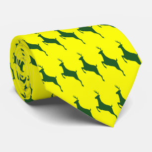 Corbata Green Deer Necktie