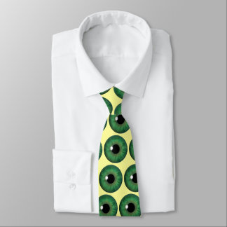 Corbata Green Eye Iris Guay Eyball Personalizado Cuello