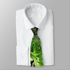 Corbata Green Flames Neck Tie